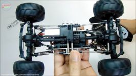 Unboxing  Test HBX 2098B 124 4WD Mini RC ClimberCrawler Metal Chassis