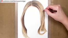 DOS DONTS How To Draw Realistic Hair using Coloured Pencil