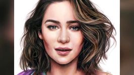 Drawing Emilia Clarke  Daenerys Targaryen Game of Thrones