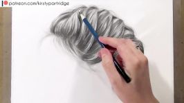 How to Draw Realistic Hair with Graphite Pencils  Drawing Tutorial Step by Step