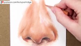 DOS DONTS How To Draw a Nose with Coloured Pencils  Realistic Drawing