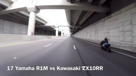 Kawasaki ZX10RR ZX10R vs Yamaha R1M R1  Street Race