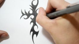 Tribal Cross Tattoos  Drawing a Cool Spikey Design