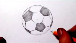 How To Draw a Soccer Ball Football  Real Time Sketch