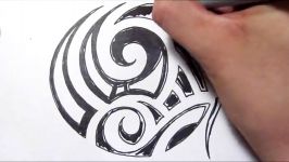 Drawing a Simple Tribal Maori Design  Quick Sketch