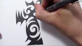 Cross Tattoos  Drawing a Cool Tribal Tattoo Design