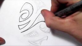 Sketching a Maori Tribal Picture  Quick Sketch