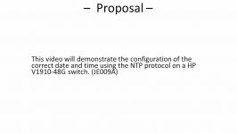 HP Switch  Date and Time Configuration via NTP JE009A