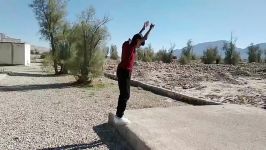 اجرای حرکت وارو توسط ابوالفضل دیودل نوجوان 16ساله لارستانی
