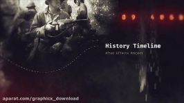 پروژه آماده افتر افکت اسلایدشو تاریخی  History Timeline 3