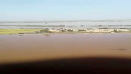 تصاویر هوایی مناطق سیل‌زده حاشیه دز در شوش