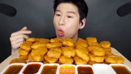 ASMR McDonalds 60 CHICKEN NUGGET CHALLENGE  Zach Choi ASMR