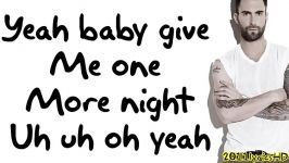 Maroon 5  One More Night Lyrics Video