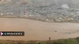 تصاویر هوایی شهر سیل زده پلدختر در استان لرستان