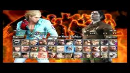 character select بازی تیکن 5