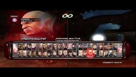 character select بازی تیکن 6