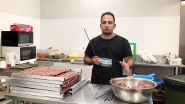 آموزش سیخ كردن كباب كوبیده سیخ نازك همراه باجوادجوادیhow to make kebab