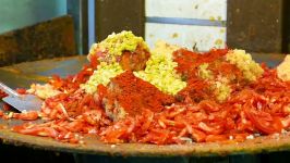 Indian Street Food  BUTTER CURRY BUN Pav Bhaji Mumbai India