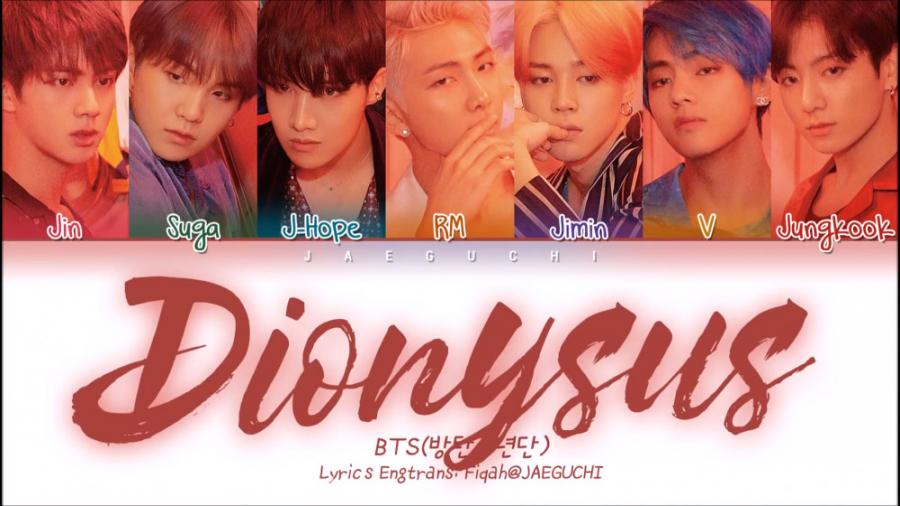 متن آهنگ لیریک جدید Dionysus BTS