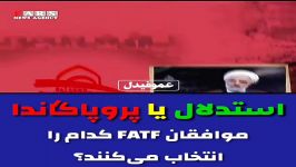 استدلال یا پروپاگاندا؛ موافقان FATF کدام را انتخاب می کنند؟