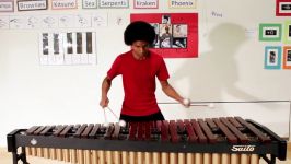 Super Mario Bros. on Marimba with 4 Mallets by Aaron Grooves