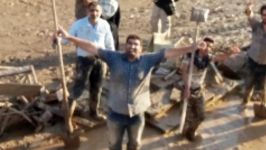 وضعیت سیل در پلدختر کمک اردوهای جهادی سپاه به مردم لرستان به همراه اهنگ حماس