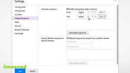 آموزش ارسال پاسخ خودکار ایمیل در یاهو  لیموناد