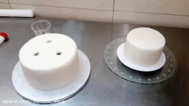 تزیین کیک فوندانت وگل ومروارید لوازم قنادی نارمیلا