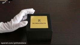 ساعت زنانه رومانسون Romanson مشکی نقره ای بند فلزی 0136LD