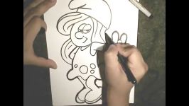 How to draw a smurf