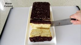 کیک یخچالی پودینگ بسکویت بدون داش یا فر Eggless Cake