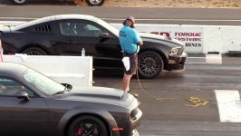 Dodge Demon vs Shelby GT500  drag race