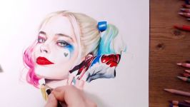 طراحی سرعتی هارلی کویین Drawing Harley Quinn