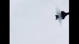 شکستن دیوار صوتی توسط جنگنده اف 18