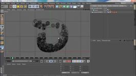 آموزش پر کردن داخل یک نوشته اجسام دیگه Cinema4D.