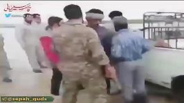 کمک رسانی سردار سلیمانی به ماشین گرفتار در سیل خوزستان