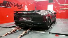 Lamborghini Aventador with Fi Exhaust  Huge flames