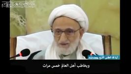 آیت الله بهجت ندای امام زمان هنگام ظهور ...