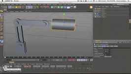 آموزش ساخت بازوی رباتیک در برنامۀ Cinema4D.