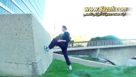 آموزش حرکت پارکور  گردش روی دیوار  Wall Flip