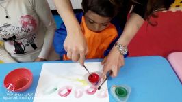 نقاشی آب رنگ در دوره هوش خلاقیت 2 در خانه مادر کودک ایرانی