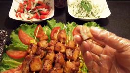 کباب سینه مرغ chicken breast skewers