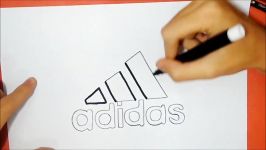 How to Draw the Adidas Logo symbol emblem