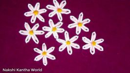 Hand Embroidery Lazy daisy stitch Flower embroidery by Nakshi kantha World