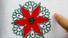 Hand Embroidery Nakshi Kantha Design Buttonhole Stitch Back Stitch