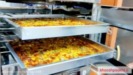 پخت پیتزا در فرگازی دوسینی جدید خوشپخت khooshpookht.ir
