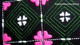 Hand Embroidery New Nakshi Kantha Drawing and Embroidery