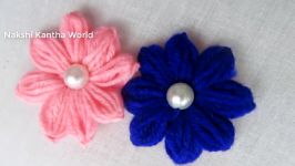 Hand Embroidery Amazing Trick# Sewing Hack# Easy flower embroidery trick