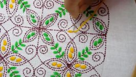 Hand Embroidery Phulkari KamijDupattaChadar Embroidery Design Phulkari Orna