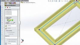 corner treatment mand in weldment solidworks